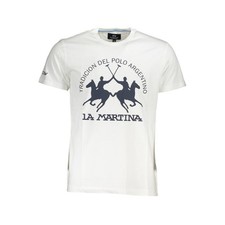 La Martina White Cotton Men