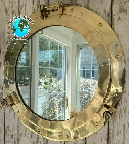 Specchio oblò ottone - ottone, da