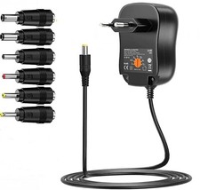 TRASFORMATORE ALIMENTATORE 30W DC 3V 4.5V 5V 6V 7.5V 9V 12V SPINOTTI UNIVERSALE
