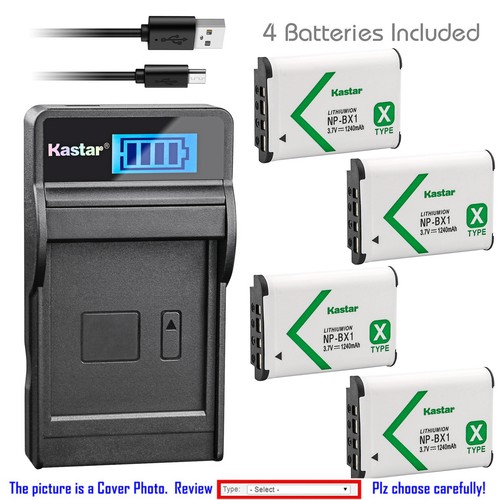 Kastar battery lcd - usb, charger
