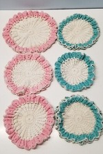 SEI centrini vintage circolari