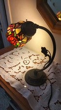 Lume antico con vetro tiffany - antico,