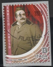 Francobollo Italia 2021 Enrico Caruso -  usato