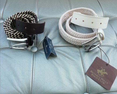 Cinture intrecciate pelle e - in,