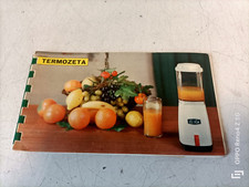 TERMOZETA LIBRETTO RICETTE PER FRULLATORE RI-RIK - ANNI 60 DA COLLEZIONE
