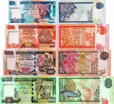SRI LANKA - Lotto 4 banconote