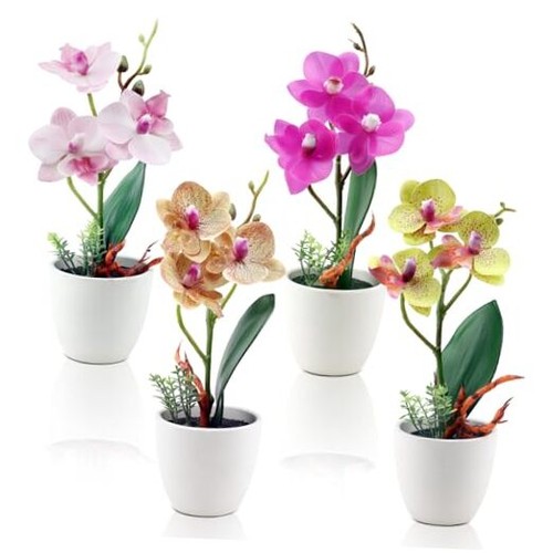 4pz fiori artificiali orchidea - fiori,