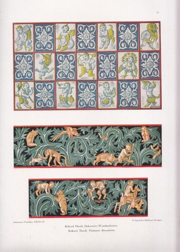 Antica stampa colori - antica, 1917
