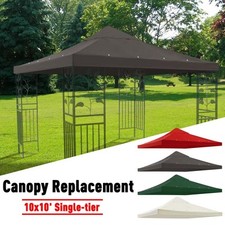 Copertura parasole 10'x10' 1 livello gazebo baldacchino ricambio superiore UV30 patio padiglione