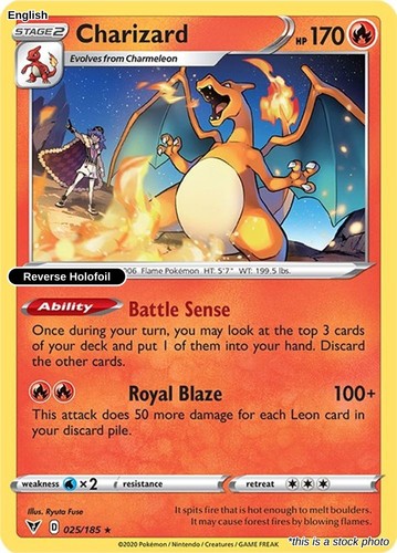 Charizard reverse holofoil - charizard,