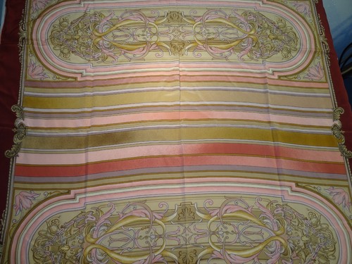 Foulard seta rosso - seta, fantasia