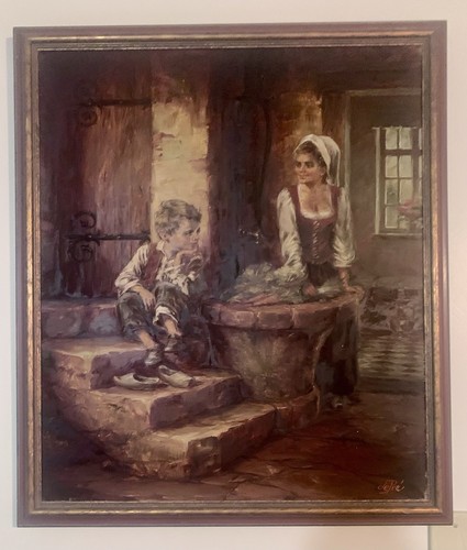 Dipinto olio mano - dipinto, a