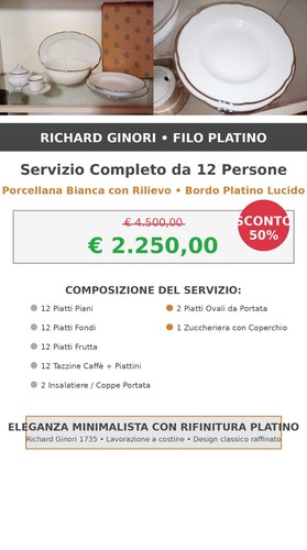 Richard ginori servizio piatti - richard,