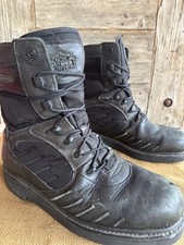 Stivali da moto in pelle nera