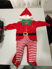 Vestito Natalizio Elfo Bimbo 9/ 12 Mesi