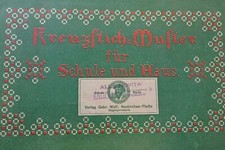 LIBRO RICAMI INIZI 90 KREUTZFIG MUFTER GERMANY LETTERE E ORNAMENTI A RICAMO