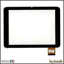 VETRO TOUCH SCREEN PER CLEMENTONI CLEMPAD XL 5.0 13337 VERSIONE 2015 NERO