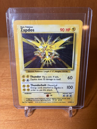 Zapdos holo raro set base - zapdos,