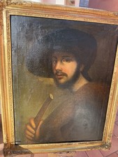 Dipinto Olio Su Tela Antico