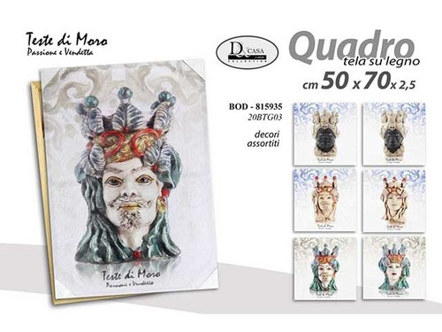 Testa moro quadro - testa,