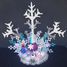 inspired Disney Frozen princess Anna & Elsa cake topper centerpiece decoration