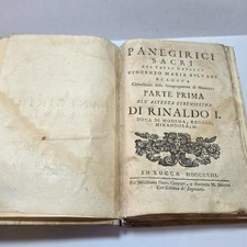 Libro Antico 1718 - Panegirici