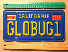 License Plate, California Blue