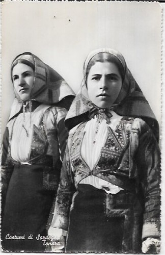 Cartolina tonara costumi - cartolina,