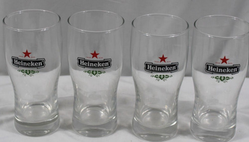 Heineken set 4 glasses - .25;,