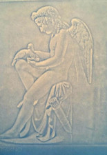 Filigrana Artistica C.M. Fabriano Amore che abbevera le colombe + Foto Alinari