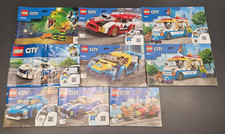 Lotto Lego City Macchine, furgone del gelato e moto 