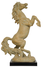 Cavallo Statua Scultura Zaccagnini Ceramica Anticata Soprammobile Arte Moderna