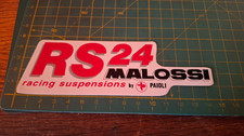ADESIVO STICKER kleber vintage malossi rs24 racing suspensions by paioli