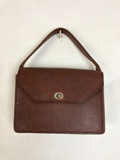 Borsa scatola pelle marrone