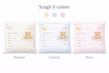 Cuscino nascita personalizzato - cuscino,