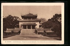 Saigon, Jardin Botanique, Temple du souvenir Annamite, cartolina 