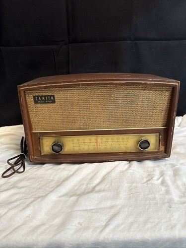 Radio valvole zenith - am/fm,
