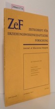 ZeF Zeitschrift für erziehungswissenschaftliche Forschung * 18. Jahrgang * Heft 