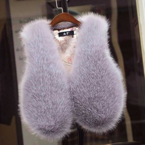 Gilet pelliccia sintetica - in,