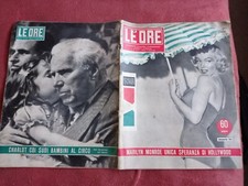Rivista Le Ore 12 del 1953 Marilyn Monroe Charlot Bobet 