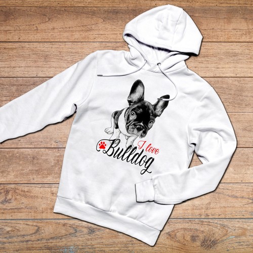 Felpa hoodie unisex bulldog - felpa,