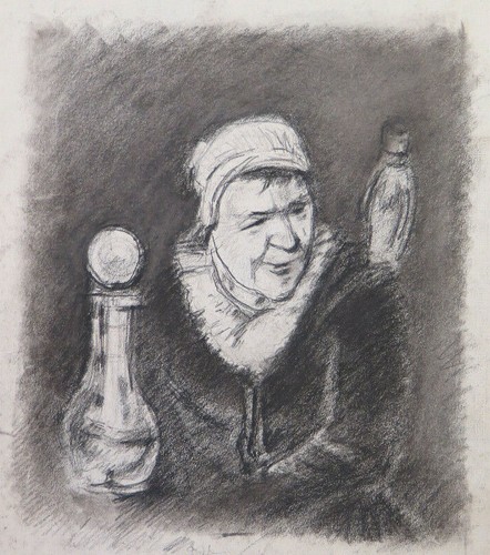 Disegno antico ritratto - disegno,