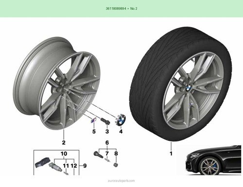Bmw cerchio lega originale - cerchio,