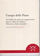 Campo delle Piane. Un habitat de plein air épigravettien dans la Vallée du Galle