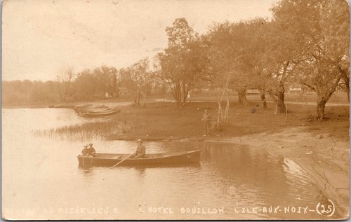 Cartolina rppc canoa - cartolina,