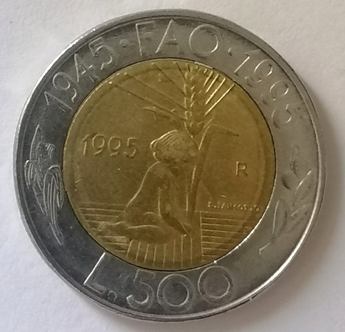 Moneta 500 lire san - moneta,