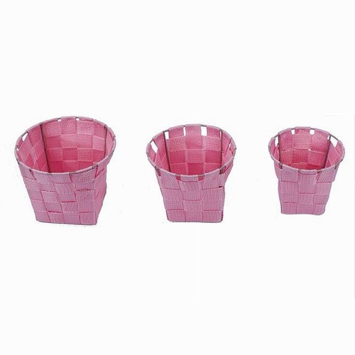 Set 3pz cestini rotondi - set,