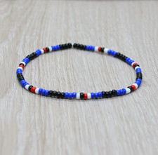 bracciale elastico perline squadra sampdoria nero blucerchiati