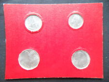 1950 Italia raro set moneta UNC lira 1/2/5/10 ALTO VALORE E QUALITÀ vecchia scatola speciale