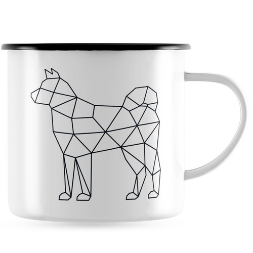 Shiba inu stile origami - shiba,